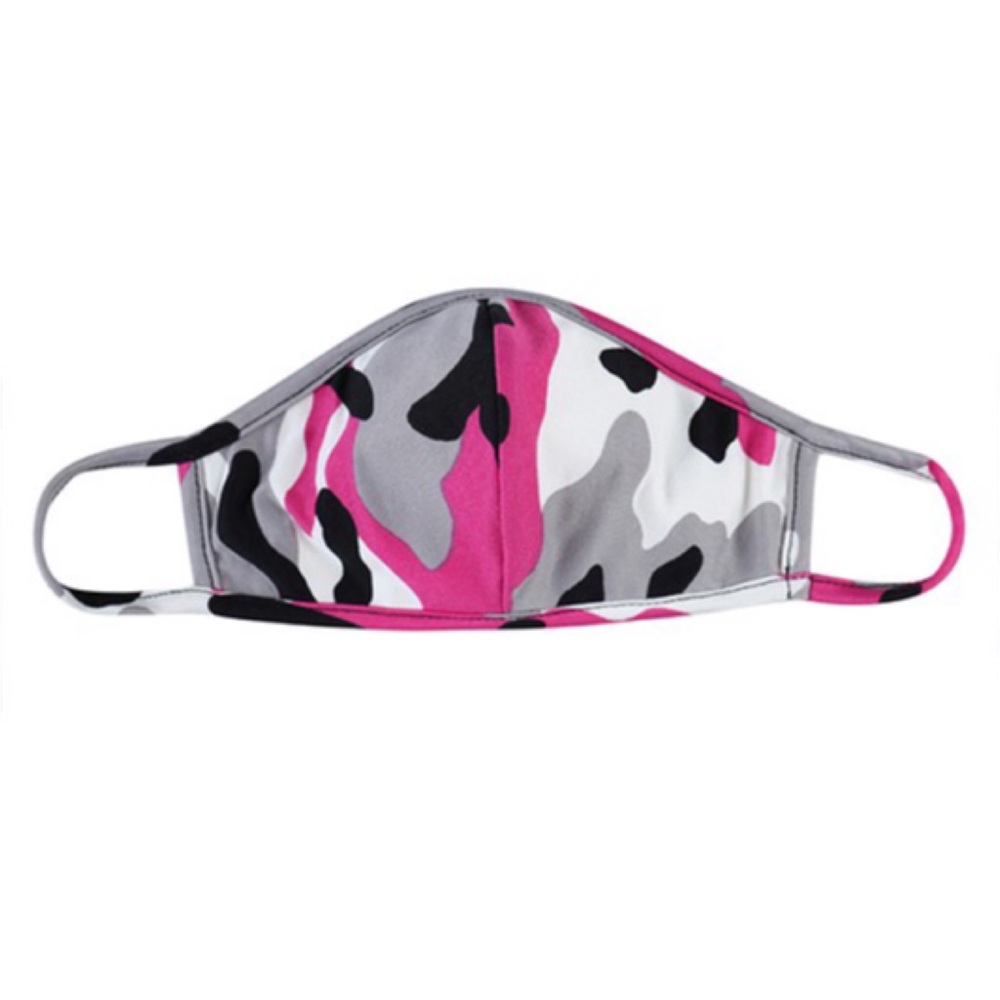 💖LAST! Fuchsia Camo Reusable Knit Face Masks! - Picture 3 of 3